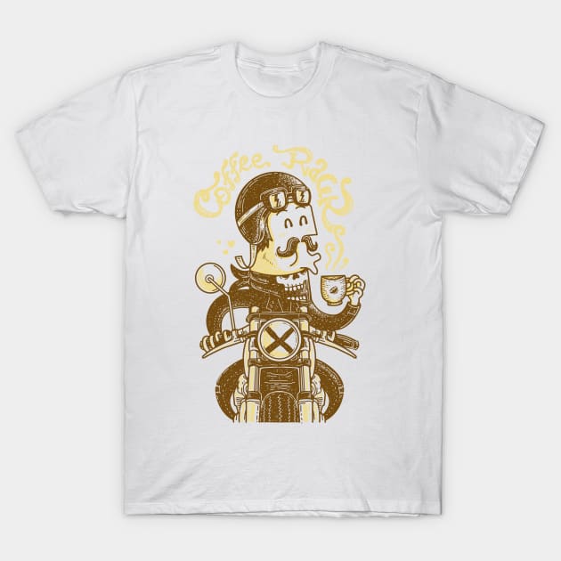 Coffee Racer T-Shirt by quilimo